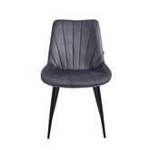 Lesedi Dining Chair - Grey Velvet